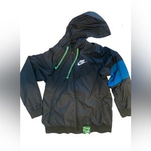 Custom Nike jacket men’s XL 🔥 One of one creation forest green turquoise offset